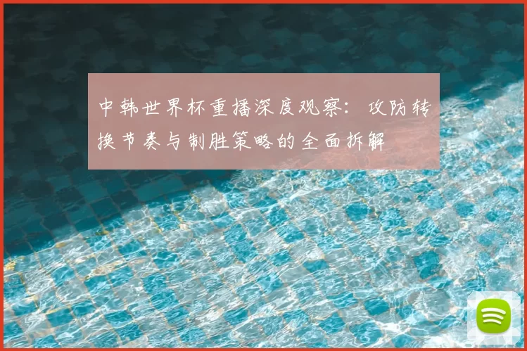 中韩世界杯重播深度观察:攻防转换节奏与制胜策略的全面拆解