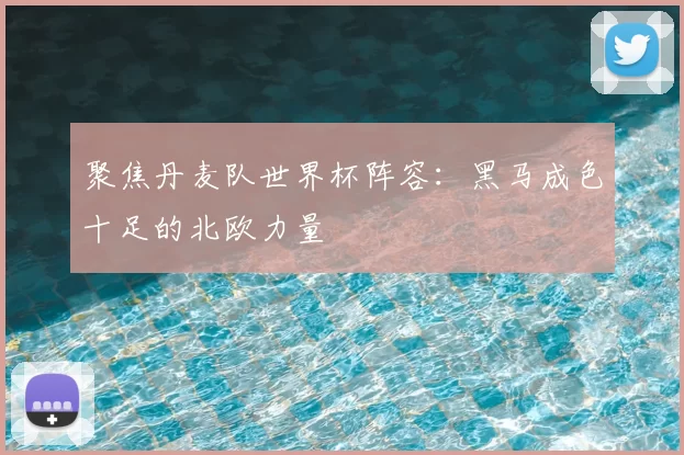 聚焦丹麦队世界杯阵容：黑马成色十足的北欧力量